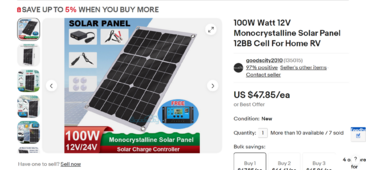 100W Watt 12V Monocrystalline Solar Panel 12BB Cell For Home RV - eBa_ - www.ebay.com.png