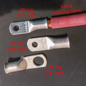 4awg cable 3 different lugs.jpg