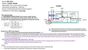 Breaker Box wiring for MPP Solar LV2424